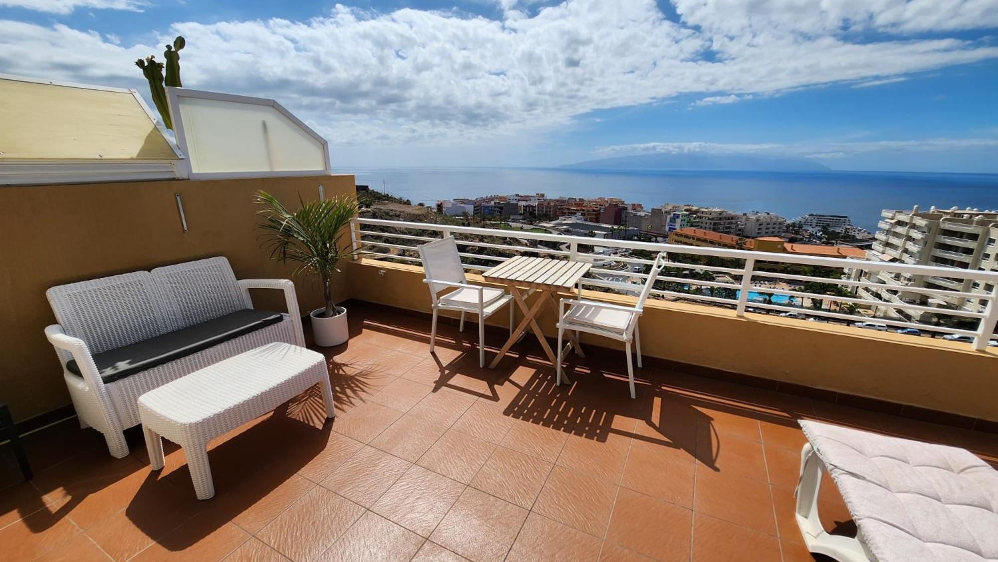 Los Gigantes,Huge Terrace,Sea View,Air Conditioning Lejlighed Puerto de Santiago  Eksteriør billede